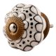 Black Flower Ceramic Melon Cabinet Knob Online 